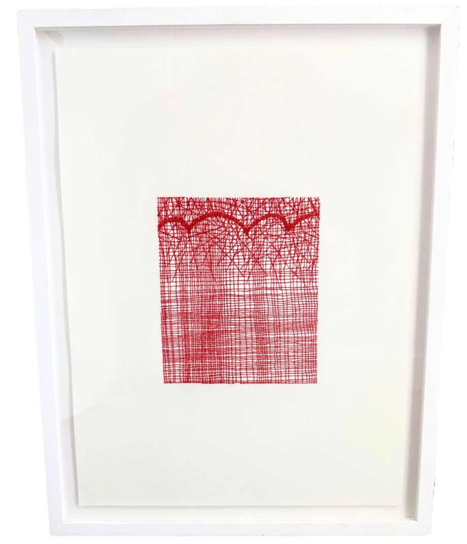 Emily Barletta Untitled red thread work