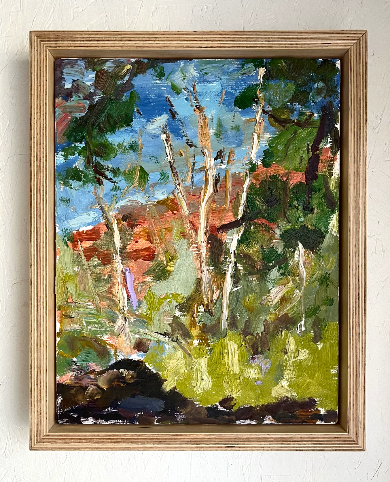 Jeff Beck trees and water painting