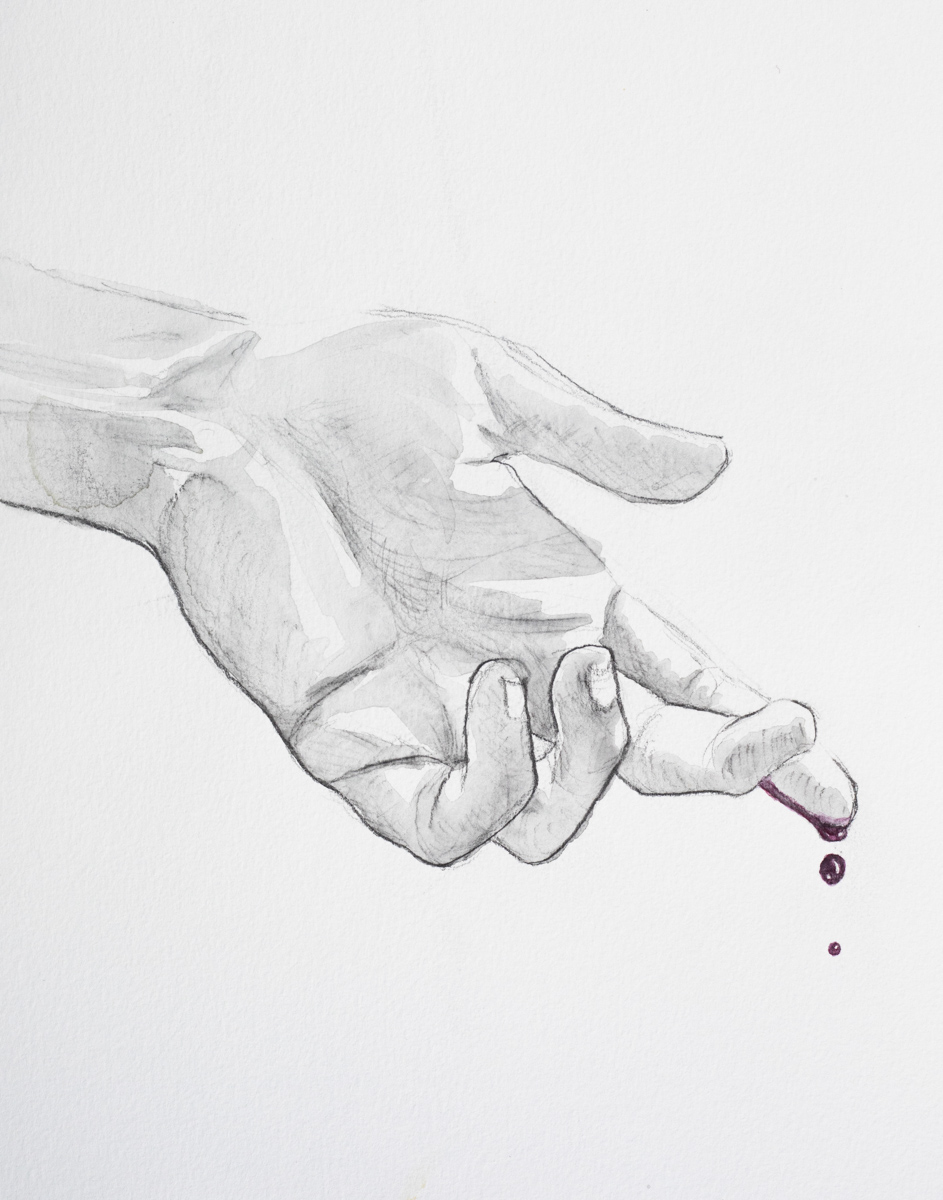 Sara L. Press + Tiana Krahn hand study